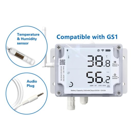 UbiBot temperature and humidity sensor Audio connection